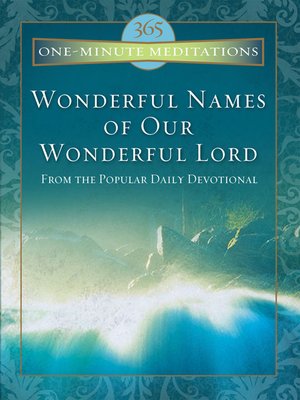 cover image of Wonderful Names of Our Wonderful Lord